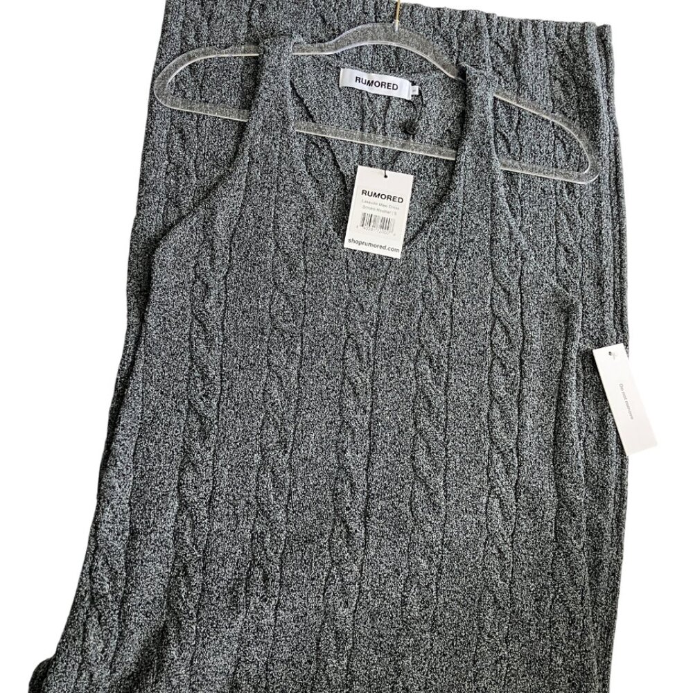 RUMORED Lakeville Maxi Dress Smoke Heather size S SMALL